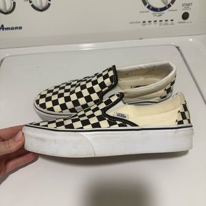 Platform Checkered Vans - M7.5/W9